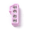 Alloy Rhinestone Slide Charms PALLOY-WH0070-23A-2