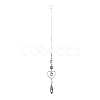 AB Color Plated Crystal Bullet Big Pendant Decorations HJEW-G019-03A-1