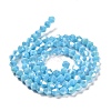 Opaque Solid Color Electroplate Glass Beads Strands X1-GLAA-F029-P4mm-A12-2