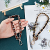 WADORN 2Pcs 2 Color Alloy with PU Leather Bag Strap FIND-WR0002-20-3