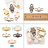 5 Colors Adjustable Alloy Chain Buckles PALLOY-TA0001-91-RS-14