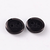 2-Hole Flat Round Resin Sewing Buttons for Costume Design BUTT-E119-14L-13-2