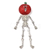 Halloween Skull with Pumpkin Enamel Pins JEWB-B027-02-2