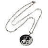 201 Stainless Steel Pendant Necklaces LS-NJEW-C066-07P-2