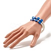 Flower Beads Stretch Bracelets Set for Children and Parent BJEW-JB07187-5