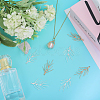 8Pcs 2 Colors Brass Branch Pendants KK-CA0002-77-6