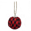 Foam and Plastic with Cloth Ball Christmas Tree Decorations DIY-SZC0002-07B-1