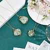 3Pcs Brass Cable Chains Macrame Pouch Necklaces NJEW-WR00006-4