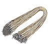 Waxed Cotton Cord Necklace Making X-MAK-S034-024-1