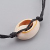 Adjustable Cowrie Shell Anklets AJEW-AN00242-4