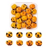20Pcs 2 Style Autumn Theme Handmade Lampwork Beads LAMP-LS0001-02-1