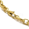 Ion Plating(IP) 304 Stainless Steel Oval Link Chain Bracelets BJEW-D030-11B-G-3