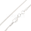 Brass Round Snake Chain Necklaces NJEW-BB10864-16-2