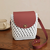 1 Bag Handmade PU Leather Crochet Shoulder Bag Accessories Kits DIY-CL0001-04C-7