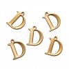 304 Stainless Steel Alphabet Charms STAS-H122-D-AB-2