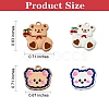24Pcs 4 Style Alloy Spray Painted Enamel Pendants ENAM-SZ0002-94-2
