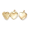 Brass Locket Pendants X-KK-P199-16G-3