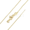 Brass Box Chain Adjustable Slider Necklaces for Women NJEW-U008-05G-2