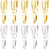 400Pcs 4 Style Brass Snap on Bails KK-FH0003-47-1