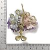 Natural Mixed Gemstone Chip Big Pendants G-F763-06G-4