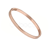 Ion Plating(IP) 304 Stainless Steel Bangles BJEW-E277-42A-RG-2