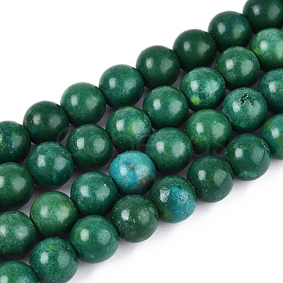 Synthetic Turquoise Round Beads Strands TURQ-T004-14A-1