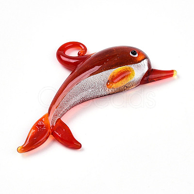 Handmade Lampwork Big Pendants LAMP-T023-10E-1