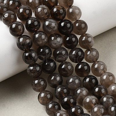 Natural Smoky Quartz Beads Strands G-B167-A09-8mm-1