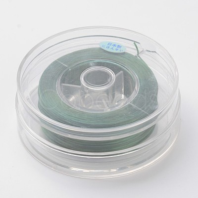 Japanese Eco-Friendly Dyed Flat Elastic Crystal String EW-F005-0.6mm-10-1