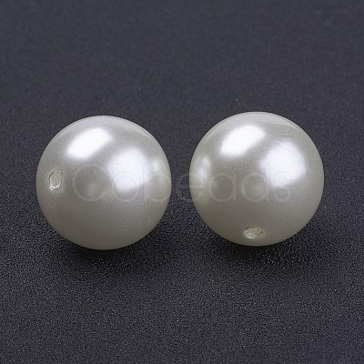 Imitated Pearl Acrylic Beads PACR-20D-12-01-1