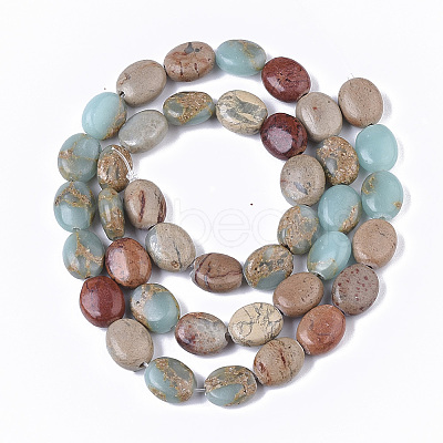 Synthetic Aqua Terra Jasper Beads Strands G-S366-015A-01-1