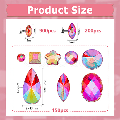 Acrylic Rhinestone Cabochons DIY-HS0001-63A-1
