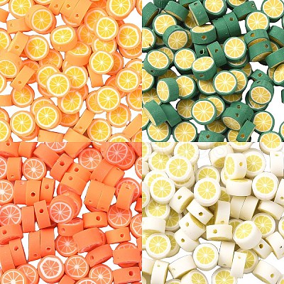 100Pcs Handmade Polymer Clay Beads CLAY-YW0002-52C-1