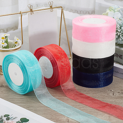 1 Rolls Sheer Organza Ribbon SRIB-CY0001-22B-08-1
