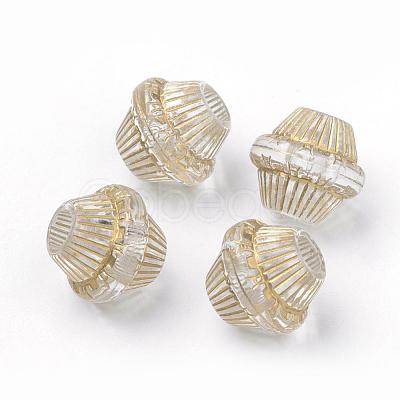 Plating Transparent Acrylic Beads PACR-Q115-57-1