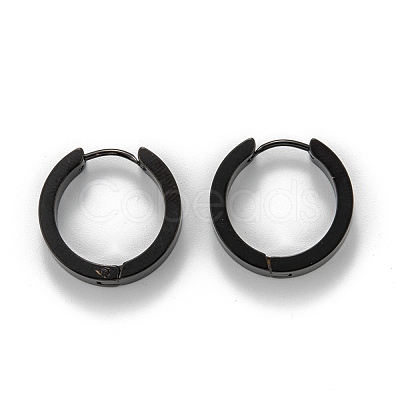 304 Stainless Steel Huggie Hoop Earrings EJEW-O087-09G-EB-1