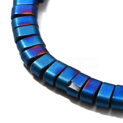 2-Hole Electroplated Synthetic Non-magnetic Hematite Beads Strands G-L613-A01-01G-1