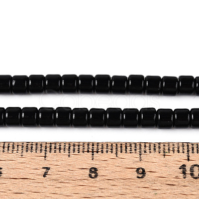 Opaque Solid Color Glass Beads Strands LS-GLAA-N065-4x4mm-C10-1