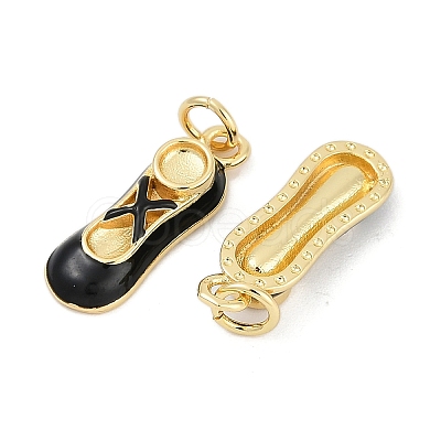 Brass Enamel Pendants KK-G522-50G-01A-1