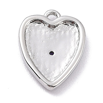 Brass Micro Pave Cubic Zirconia Charms ZIRC-I054-14P-03-1