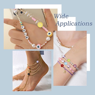 40Pcs 10 Colors Alloy Enamel Beads FIND-CJ0004-68-1