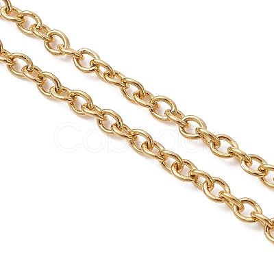 Natural Pearl Potato Pendant 304 Stainless Steel Cable Chain OT Necklaces NJEW-JN05951-1