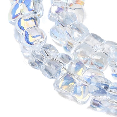 Transparent Glass Beads Strands GL-CBAAE04-02G-1