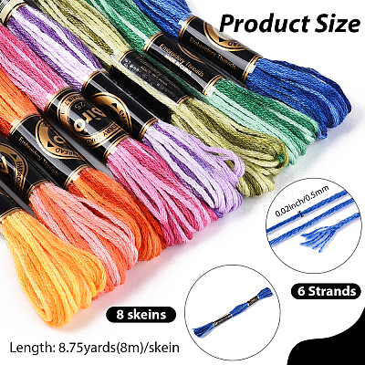 Polyester Embroidery Threads OCOR-WH20074-13A-02A-1