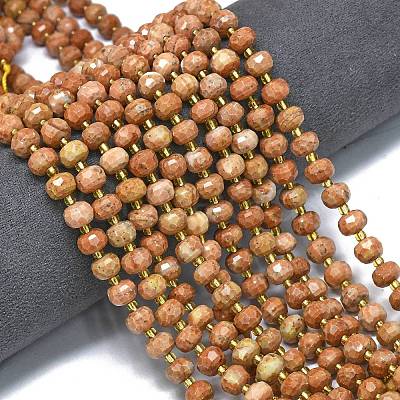 Natural Orange Garnet Beads Strands G-K389-E59-01-1