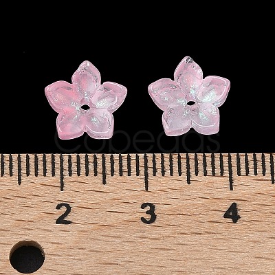 Dyed & Heated Glass Bead Caps X-GLAA-Z019-02A-1