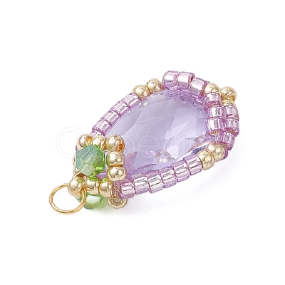 Glass Pendants PALLOY-MZ00961-02-1