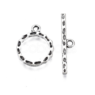 Tibetan Style Alloy Toggle Clasps TIBE-N011-055-1