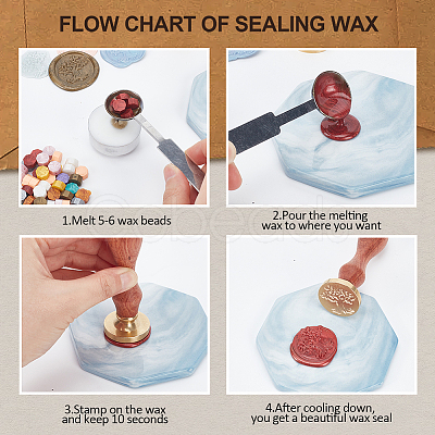 Wax Seal Stamp Set AJEW-WH0208-1185-1