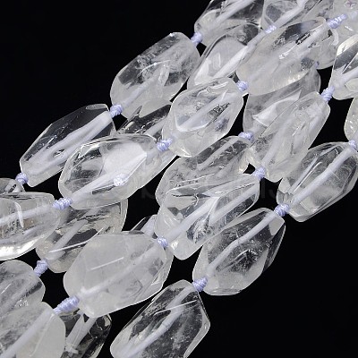 Natural Gemstone Quartz Crystal Beads Strands X-G-L159-09-1